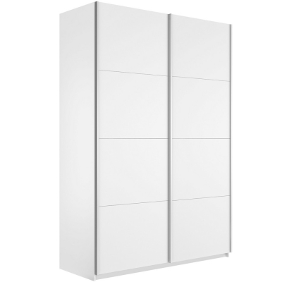 Прайм 2-х дверный (ЛДСП) окутанный (Белый снег 1200х2300х570 Прайм 2х Серебро профиль)